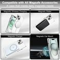thumbnail image 4 of Magnetic for iPhone 15 Plus case Clear Compatible with Magsafe [Non-Yellowing & Camera Lens Protector] Plated Soft TPU Shockproof Protective Phone Case for iPhone 15 Plus Silver, 4 of 16