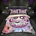 thumbnail image 1 of Whimsigoth Bedding Set, Comforter or Duvet, Funny Daruma, Japanese Pastel Goth, 1 of 7