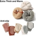 thumbnail image 3 of Baby Non Slip Socks Winter 5 Pairs Kid Thick Warm Crew Socks with Grips, 3 of 8