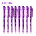 thumbnail image 1 of Erasable Gel Pen 0.7mm 0.5mm Bullet Tip Blue Black Red Color Ink Refill Rods Writing Drawing Painting Washable Handle 8pcs Purple0.7mm 0.5mm, 1 of 6