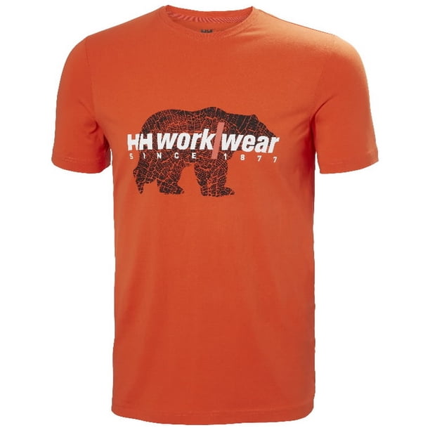 Helly Hansen - Camiseta para Hombre (Naranja Oscuro)