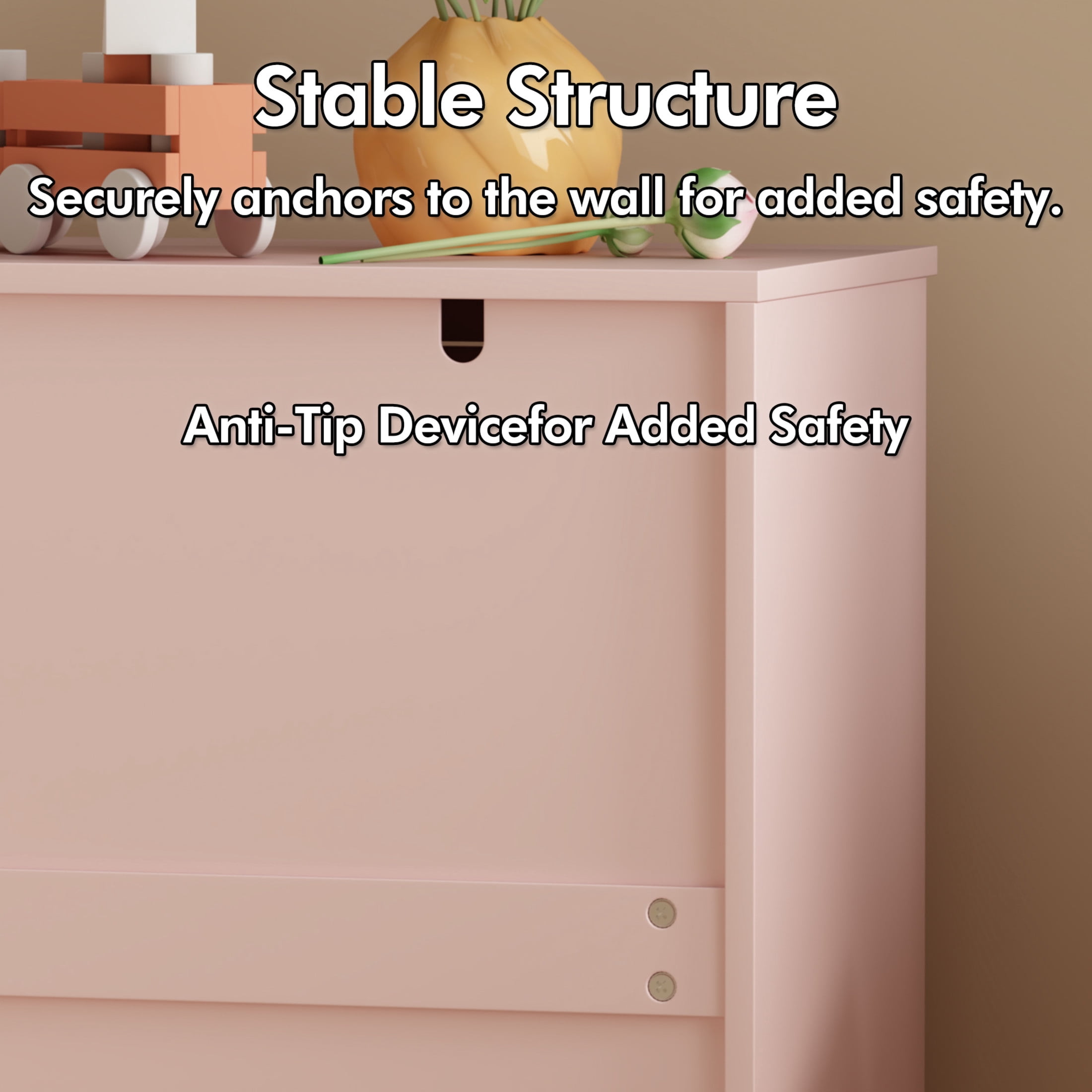 Noble House Reina Kitchen Storage Cabinet with Doors & Adjustable Shelves, Sideboard Buffet for Dining Room, Pink