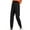 Black, variant on AherBiu Plus Size Sweatpants for Women Lightfleece Lined Joggers High Waisted Cinch Bottom Pants Athletic Trousers