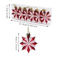 thumbnail image 2 of Cadancy Christmas Ornaments Tree Hanging Stars Baubles Holiday Decoration Shatterproof Balls Pendant Festive Party Supplies Seasonal Home Indoor Mantel Fireplace Window Decor, 2 of 7