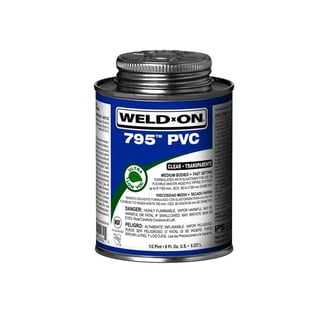 Weld-On 10161 721 PVC Medium-Bodied Solvent Cement - 1 Quart, Fast-Setting, Low-VOC, For Irrigation & Plumbing