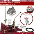 thumbnail image 1 of American Shifter  4L60E Shifter Kit Chrome 10 in. E Brake Cable Clamp Clevis Trim Kit Dipstick for EF2ED, 1 of 1