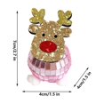 thumbnail image 3 of Luoshdecor Christmas Mirror Ball Ornaments, Glitter Reindeer Disco Hanging Ball for Xmas Tree Christmas Party Home Decor 2.7 in, 3 of 4