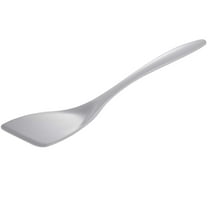 Hutzler 12.5 Inch Melamine Angled Solid Turner Spatula - White
