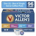 thumbnail image 3 of Victor Allen's Coffee Variety Pack (Morning Blend, 100% Colombian, Donut Shop Blend, and French Roast), 96 Count, Single Serve Coffee Pods for Keurig K-Cup Brewers, 3 of 5