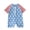 F121-Light Blue, variant on FYDUU Baby Boy Girl Swimsuit One-Piece Bathing Suit Independence Day Short Sleeve Rash Guard Swimsuit Patriotic Swimwear Summer Beachwear 18-24 Months