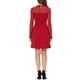 thumbnail image 3 of Vestido de fiesta skater de manga transparente de malla con corazón para mujer INSPIRE CHIC XS rojo, 3 of 7