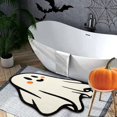 thumbnail image 2 of Halloween Ghost Bath Mat, Cute Spooky Ghost Tufted Rug, Soft Absorbent Non‑Slip Floor Mat, Horror Holiday Decorative Ghost Rug for Bathroom, Bedroom, Kitchen, Living Room Halloween Home Decor, 2 of 5