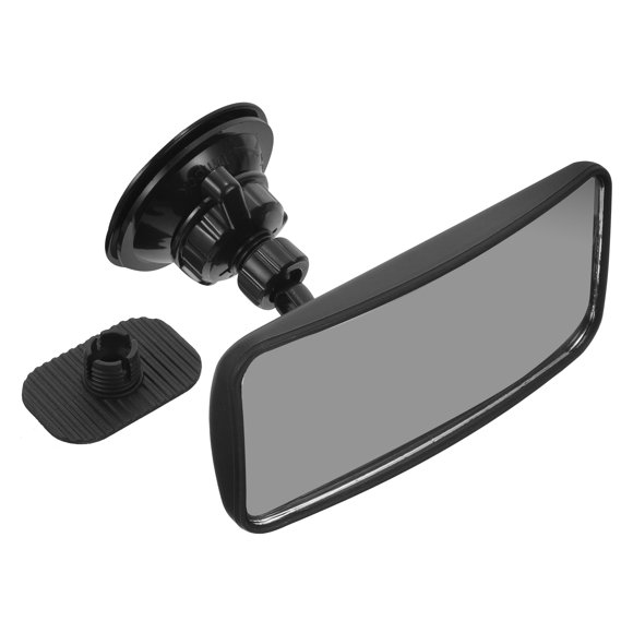 Espejo retrovisor interior de coche con ventosa, espejo retrovisor giratorio para coche