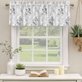 thumbnail image 2 of Grey Branches Forest Curtain Valances for Windows, Kitchen Valance Window Treatments Panel 2 Pack, Vintage Watercolor Tree Rod Pocket Short Curtains for Bathroom Bedroom 42 x 12 Inch, 2 of 8