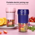 thumbnail image 2 of ZheElen PS Plastic Blender Portable Handheld 300ml Battery Powered USB Charging Juicer Kitchen Restaurant Squeezer Mixing Tool, 2 of 6
