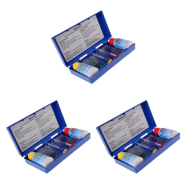 yingyy Swimming Pool Test Kit Useful Water Quality Tester Accurate Practical Portable Water Test Kit with Bottle Packing As Shown 3Set