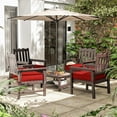 thumbnail image 2 of Pakunoda Outdoor Chair Cushions 19 X 19 X 4 Inch, 2-Piece Patio Seat Pad Cushions, Waterproof Outdoor Seat Cushions Square Corner with Handle and Ties, Red, 2 of 7