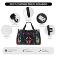 thumbnail image 4 of Fotbe Mystic Wolf Dreamcatcher Bolsa de Viaje con Estampado, Bolsa de Fin de Semana para Mujer con Compartimento para Zapatos, Bolsa de Gimnasio con Bolsillo Húmedo, 4 of 7