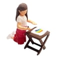 thumbnail image 1 of Figura de niña de dibujo, figuras de personas 1/64, figura de personaje Diorama, colección de resina, modelo en miniatura para decoración de paisajes rojo, 1 of 10