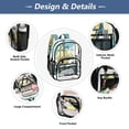 thumbnail image 6 of Iauyy Clear Backpack Heavy Duty PVC Transparent Backpack for College Workplace, Linocut Ship, 6 of 8