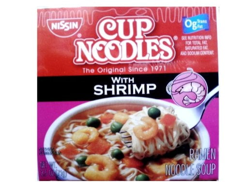 Nisson Foods 980979 Cup Noodles, Shrimp, 2.5 Oz Cup, 24/carton