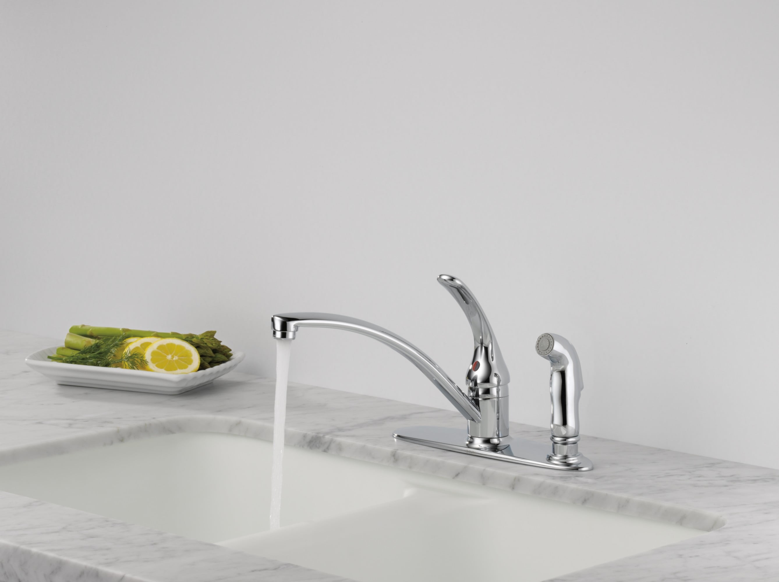 Delta Foundations Single-Handle Kitchen Faucet - B3310LF - Chrome
