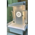 thumbnail image 5 of Designer White Wooden Customized Temple with LED Light for Home and Office| Pooja Chowki / Puja Mandir |Wall Hanging /Table Top Home Mandir, 5 of 5