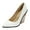 White, variant on Womens High Heels,Patent Closed Square Toe Slip on Chunky Block Pumps,Elegant Heels,Daily Wedding Party Dress Shoes Black Women Sandal