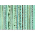 thumbnail image 1 of Ahgly Company Indoor Rectangle Abstract Light Blue Modern Area Rugs, 7' x 9', 1 of 4
