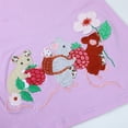 thumbnail image 4 of HILEELANG Baby Girls Short Sleeve Dress Cotton Casual Purple Mouse Applique Jersey Shirt Playwear Dresses 2T, 4 of 5