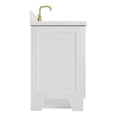 thumbnail image 4 of ARIEL Taylor 36 Inch Right Offset Rectangle Sink Bathroom Vanity With Carrara White Quartz Countertop 1.5 Edge In White, 4 of 7
