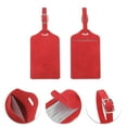 thumbnail image 3 of Unique Bargains 1 Pc Airplane Luggage Tag for Travelling Red Polyurethane, 3 of 5