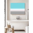 thumbnail image 6 of Teal White Grey Ombre Wall Art for Living Room,Canvas Picture Wall Decor for Bathroom Bedroom,Blue Modern Abstract Aesthetics Painting Artwork for Office Kitchen Hallway Dining Room Decor 16"x20", 6 of 8