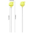thumbnail image 3 of Straw Cleaner, Cute Mushroom Shape Straw Cleaner Brush for Metal/Glass/Silicone Straws, Reusable Brush 2 Pack (Yellow), 3 of 6