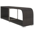 thumbnail image 1 of vidaXL 8 Piece Garden Lounge Set with Cushions Poly Rattan Black, 1 of 5