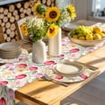 thumbnail image 4 of Spring Tulip Round 15 Inch Placemats Set of 8, Summer Floral Botanical Elegant HeatResistant Non Slip Place Mats for Dining Table, Wipeable Braided Kitchen Table Mats for Housewarming, 4 of 9