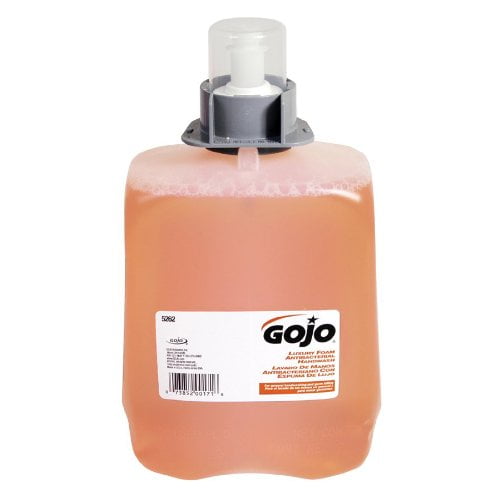 GOJO 5262-02 2000 mL Luxury Foam Antibacterial Handwash, FMX-20 Refill (Pack of 2)