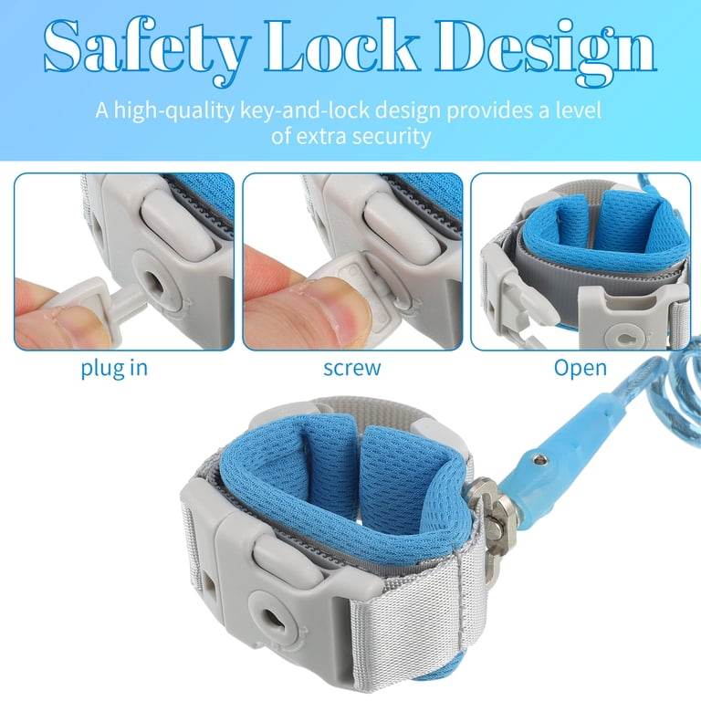 Sixwipe Anti-Lost Wrist Link, 2-Pack with Key Lock photo 3