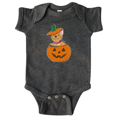 

Inktastic Pumpkin Puppies Halloween French Bulldog Gift Baby Boy or Baby Girl Bodysuit