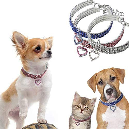 Dog Collar for Small Dogs Cat Necklace Rhinestone Diamante Pet Puppy Collar Cat 