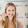 thumbnail image 1 of EeaseMX 4 cepillos de dientes de bambú biodegradables, ecológicos, para viajes y uso doméstico (negro), 1 of 7