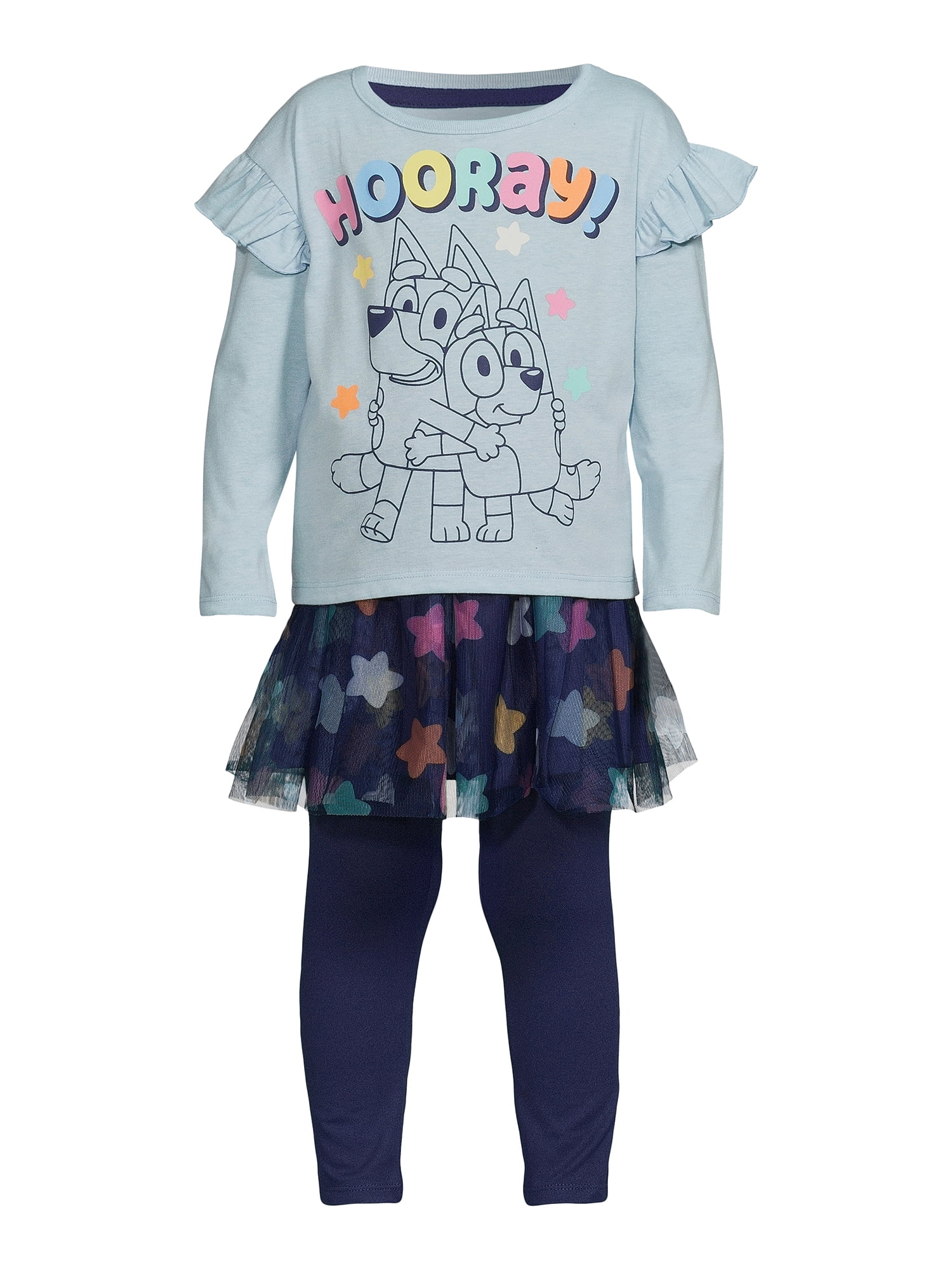 Bluey Toddler Girl Role Play Set, 4-Piece, Sizes 2T-5T