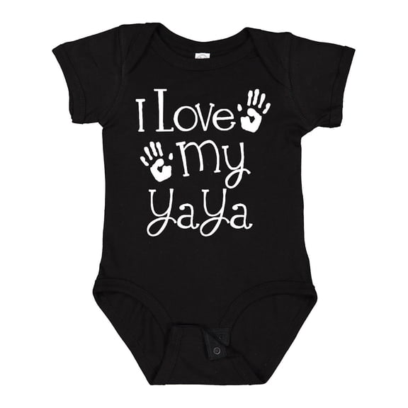 Inktastic I Love My Yaya Grandchild Boys or Girls Baby Bodysuit