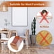 thumbnail image 5 of Deslizadores de muebles acolchados con fieltro para pisos de madera, evitan rayones y ruidos, protectores de silicona transparente para patas de sillas, paquete de 16, 5 of 5