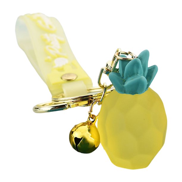 Qarigey LLavero colgante de fruta, llavero decorativo, decoración a la moda, soporte para llavero, chica al aire libre, acrílico con estilo Ropa, zapatos y accesorios Miscelánea Piña Qarigey AP014208-03