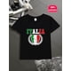 thumbnail image 1 of Camiseta de algodón de inspiración italiana para niños y niñas: divertida camiseta de manga corta con cuello redondo y estampado de dibujos animados. Regalo perfecto para las fiestas., 1 of 5