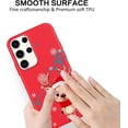 thumbnail image 6 of Christmas Red Print Phone Case for Samsung Galaxy A32 5G 6.5", with Aesthetics Pattern Design Soft TPU Silicone Xmas Cases, Shockproof Bumper Protector Camera Girls Women Cover, Red Deer, 6 of 6