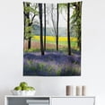 thumbnail image 1 of Floral Tapestry, Bluebells in Wepham Woods Wildflower Spring Rural Environment Photo Print, Fabric Wall Hanging Decor for Bedroom Living Room Dorm, 5 Sizes, Purple Yellow Green, by Ambesonne, 1 of 1