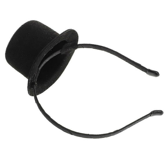 Mini Top Hat Headband Costume Accessory For Wedding Carnival Cosplay Party Adults Black Unique Design 1Pcs