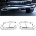 thumbnail image 3 of Tail Throat Decor Tail Throat Frame Exhaust Tail Outlet Trim Exhaust Pipe Tail Cover Car Exterior Decoration 2pcs Car Tail Throat Frame 4 Outlet Exhaust Pipe Trim Fits For  GLC GLE, 3 of 8